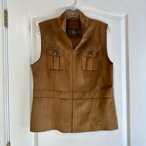 Faux-suede vest